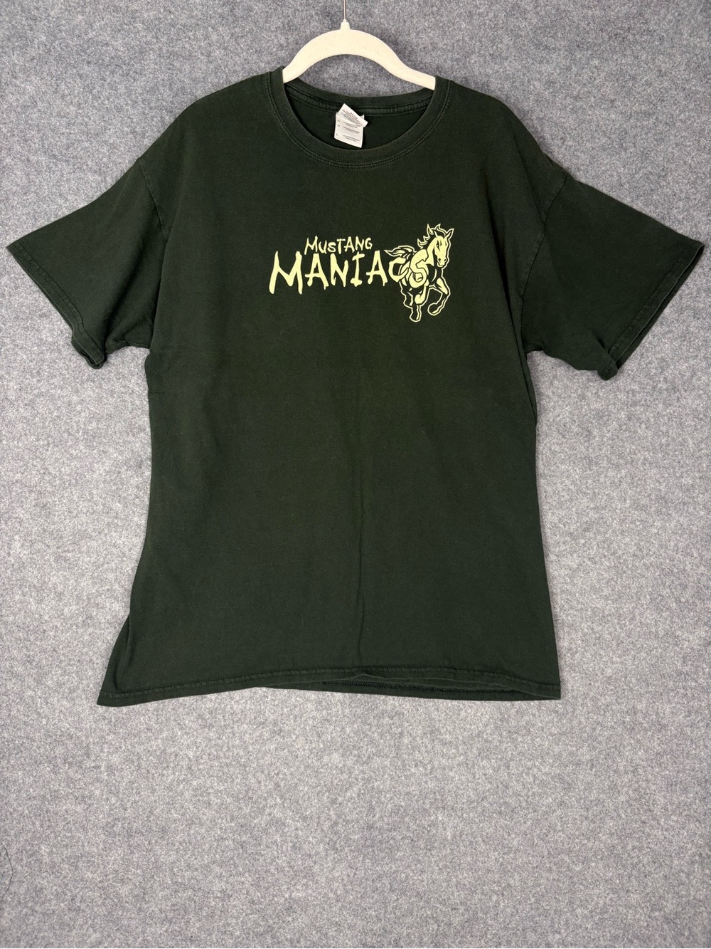 Cal Poly Mustangs Graphic T Shirt Green Gildan Heavy Cotton Large